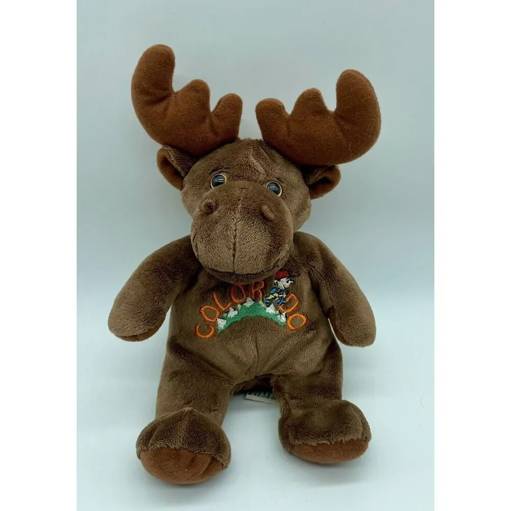 Souvies Moose Plush‎ Stuffed Animal Colorado Souvenir 9 Inch Vintage 2004 Brown